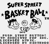 Super Street Basketball Title Screen